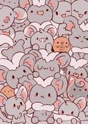 cinccino, dedenne, jigglypuff, minccino, pokemon