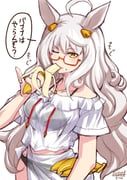 biwa_hayahide_(umamusume), umamusume, funaya_sakichi, 1girl, ahoge