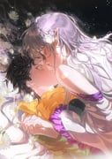 emilia_(re:zero), natsuki_subaru, re:zero_kara_hajimeru_isekai_seikatsu, baicumikuo, 1boy