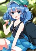 kawashiro_nitori, touhou, ruu_(tksymkw), 1girl, :d