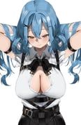 namiji_freesia, indie_virtual_youtuber, nekoshima_kaede, 1girl, black_armlet
