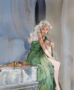 daenerys_targaryen, a_song_of_ice_and_fire, nathcreare, 1girl, barefoot
