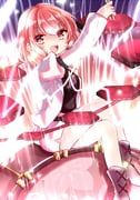 horikawa_raiko, touhou, nagisa_shizuku, 1girl, black_shirt