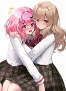amaori_renako, sena_ajisai, watashi_ga_koibito_ni_nareru_wake_naijan_murimuri!, pomegranate_nana, 2girls