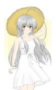 nyarlathotep_(nyaruko-san), haiyore!_nyaruko-san, incomhukino, 1girl, ahoge