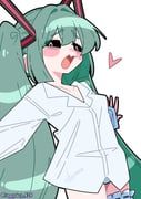 hatsune_miku, mimukauwa_nice_try_(vocaloid), vocaloid, foggyday_428, 1girl