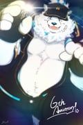 yohack, live_a_hero, yoichi_parfait, 1boy, animal_ears