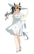 satono_crown_(umamusume), umamusume, tikatetu7facty, 1girl, :d