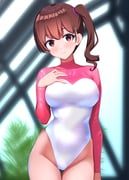 original, ocha_(greentea-time), 1girl, athletic_leotard, breasts