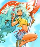 brazilian_miku, hatsune_miku, vocaloid, ahoo_ww, 1girl