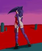 beyond_citadel, the_citadel, 1girl, armor, black_shoes