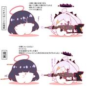 hina_(blue_archive), justice_task_force_member_(blue_archive), blue_archive, kurukurumagical, ^^^