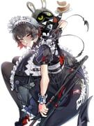 butler_(zenless_zone_zero), ellen_joe, zenless_zone_zero, kaburagon, 1girl