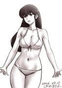 otonashi_kyouko, maison_ikkoku, kogawa_masayoshi, 1girl, bikini