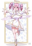 pino_(jashin-chan_dropkick), jashin-chan_dropkick, nbnbmanamin, 1girl, angel