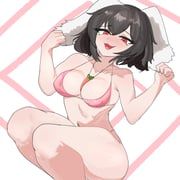 inaba_tewi, touhou, ranguiri, 1girl, :3