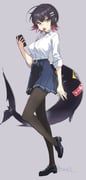 ellen_joe, ellen_joe_(on_campus), zenless_zone_zero, itoma_mahimahi, 1girl
