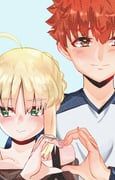 artoria_pendragon_(fate), emiya_shirou, saber_(fate), fate/stay_night, fate_(series)