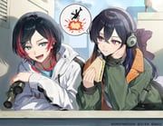 ichinose_uruha, ichinose_uruha_(2nd_costume), uruca_(vtuber), crazy_raccoon, vspo!