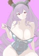 typhon_(arknights), arknights, cassava_sketch, 1girl, arm_support