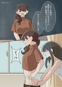 original, kinsei_3, 2girls, assisted_exposure, black_hair