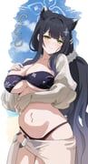 shun_(blue_archive), blue_archive, orblack, 1girl, animal_ears