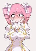 pino_(jashin-chan_dropkick), jashin-chan_dropkick, nbnbmanamin, 1girl, blush