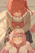 gotoh_hitori, gotoh_hitori_(tsuchinoko), kita_ikuyo, bocchi_the_rock!, milktea_(gggrrr2000)