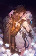 guizhong_(genshin_impact), zhongli_(genshin_impact), zhongli_(lantern_rite)_(genshin_impact), genshin_impact, sabinokami