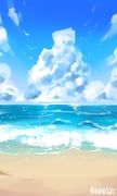 original, notaxuaxi, beach, blue_sky, cloud