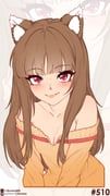 holo, spice_and_wolf, likunea, 1girl, animal_ears