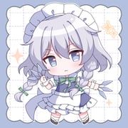 izayoi_sakuya, touhou, hanasakichu, 1girl, :<
