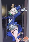 cecilia_immergreen, furina_(genshin_impact), genshin_impact, hololive, hololive_english