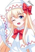 lily_white, touhou, shgngzhngdeyti1, 1girl, :d