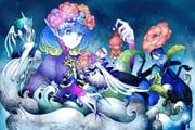 original, simeitei, 5girls, aqua_hair, arthropod_girl