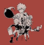 bakugou_katsuki, kirishima_eijiro, toga_himiko, boku_no_hero_academia, ikapnmn2