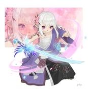 samurai_(final_fantasy), warrior_of_light_(ff14), final_fantasy, final_fantasy_xiv, original