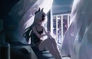 kayoko_(blue_archive), blue_archive, retsu_(retsu_3), 1girl, black_camisole