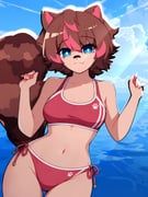 rakkun_sutaru, indie_virtual_youtuber, kimurasenpai, 1girl, :3