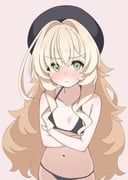 professor_niyaniya_(blue_archive), blue_archive, darly_(heh_liman), 1girl, beret