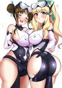 saren_(gunner)_(princess_connect!), saren_(princess_connect!), suzume_(princess_connect!), princess_connect!, eleven_(eleven_szm11)