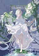 original, nekory, 1girl, absurdly_long_hair, angel_wings