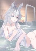 oguri_cap_(umamusume), umamusume, kuro_sato, 1girl, ahoge
