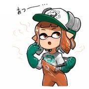 inkling_girl, inkling_player_character, splatoon_(series), ninniku_(ninnniku105), 1girl
