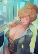professor_juniper, pokemon, pokemon_black_and_white, aurizerozero, 1girl