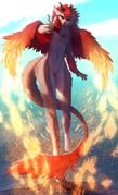 original, falvie, 1boy, black_horns, claws