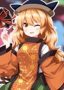 matara_okina, touhou, ruu_(tksymkw), 1girl, black_hat