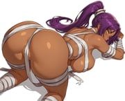 shihouin_yoruichi, bleach, reus_(cetta), 1girl, ass