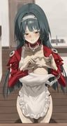 astra_yao, zenless_zone_zero, nekoshima_kaede, 1girl, apron