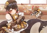 crispyboo_(zenless_zone_zero), ellen_joe, zenless_zone_zero, umi_1125peinter, 1girl